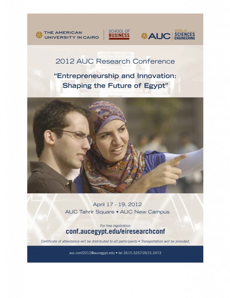 2012 AUC Research Conference Agenda